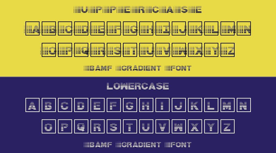 Bamf Gradient Font Preview