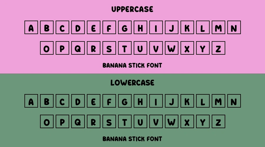 Banana Stick Font Preview