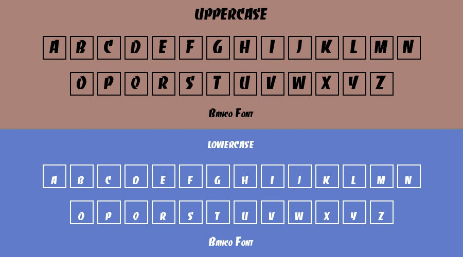 Banco Font Preview