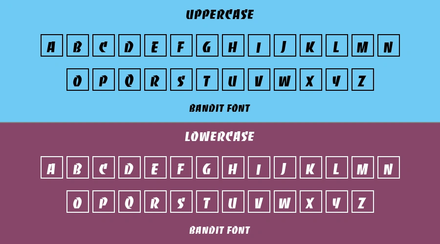 Bandit Font Preview