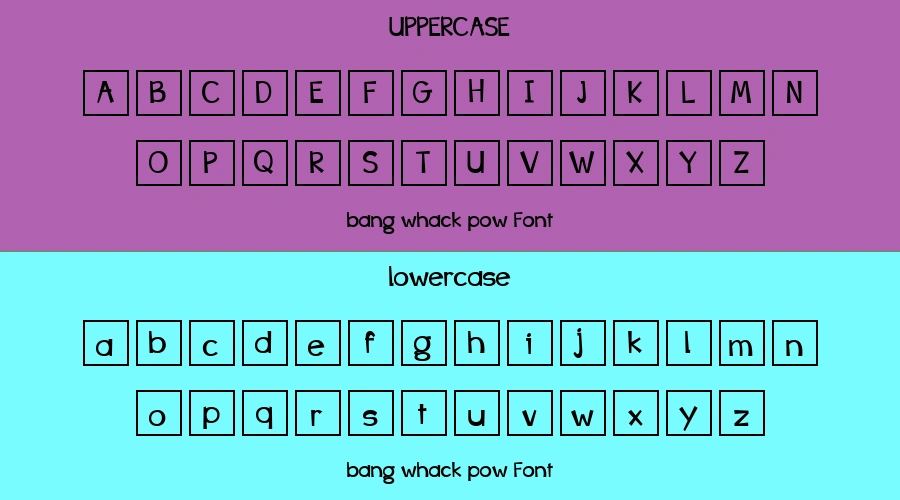 bang whack pow Font Preview