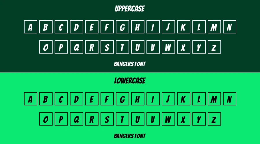 Bangers Font Preview