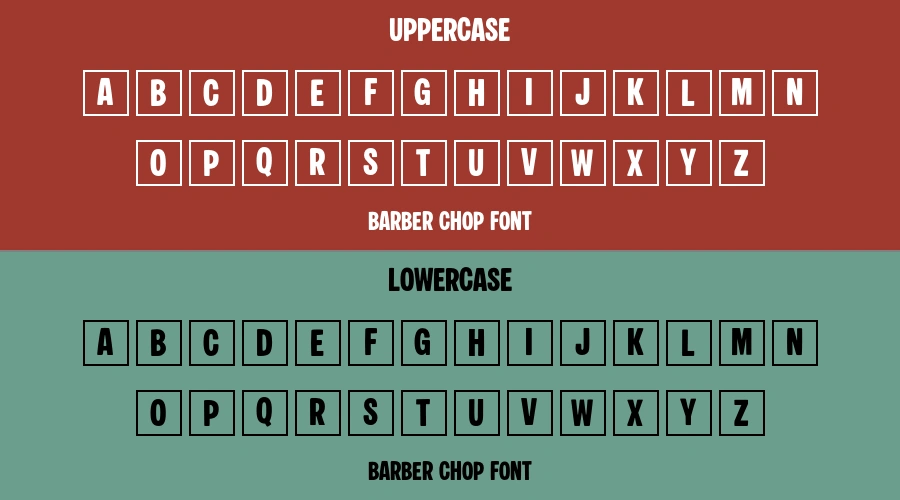 Barber Chop Font Preview