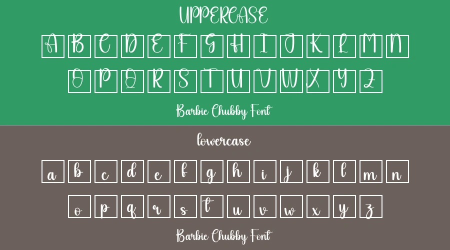 Barbie Chubby Font Preview