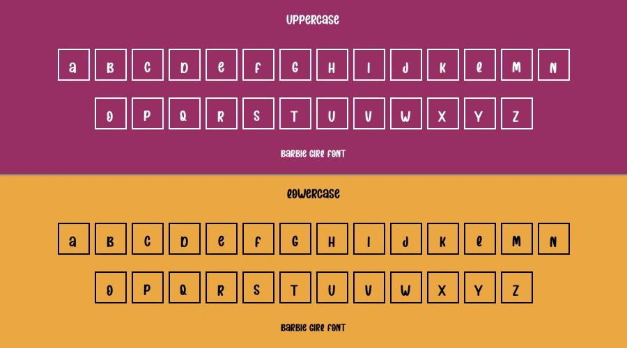 Barbie Girl Font Preview