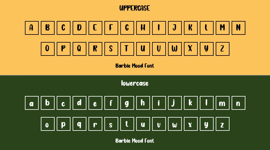 Barbie Mood Font Preview