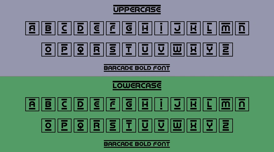 Barcade Bold Font Preview