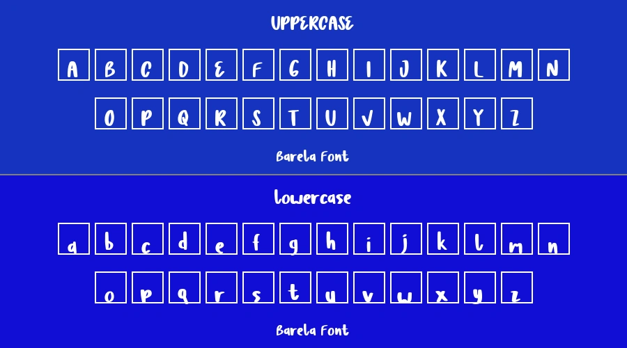 Barela Font Preview