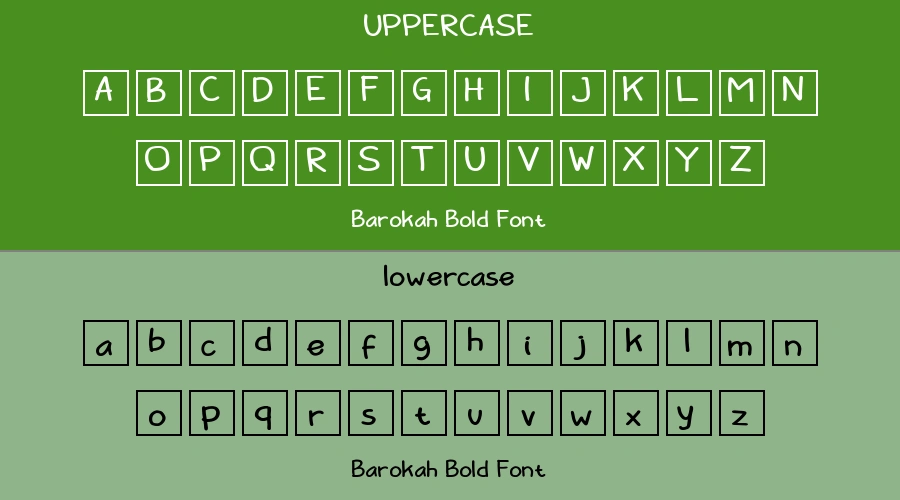 Barokah Bold Font Preview