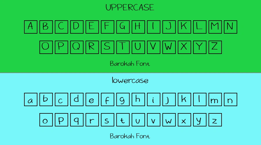 Barokah Font Preview