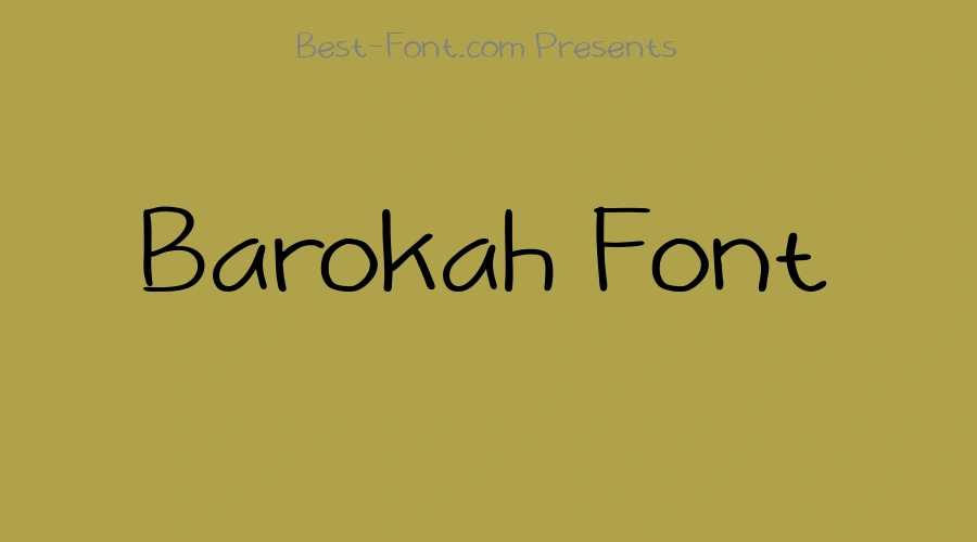 Barokah Font