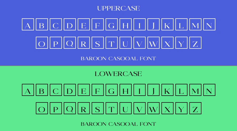 Baroon Casooal Font Preview