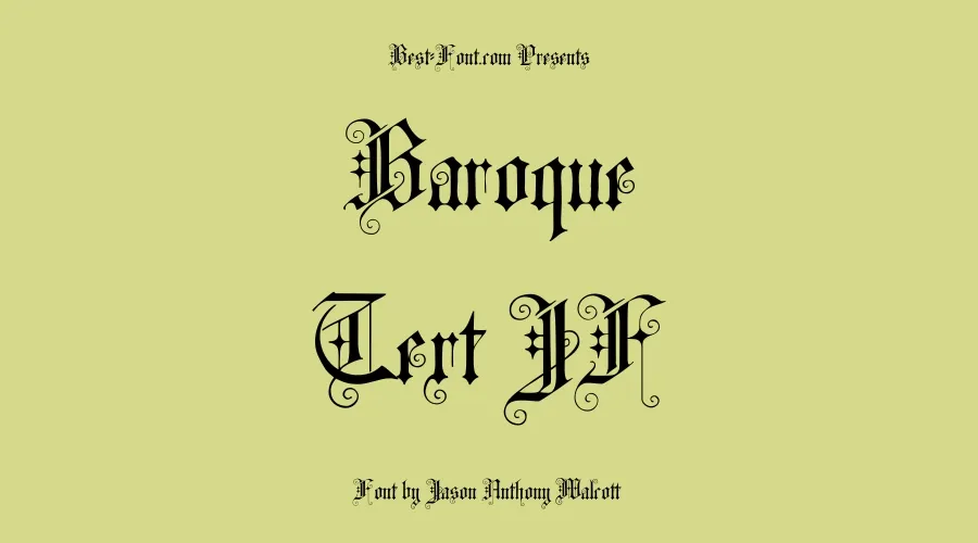Baroque Text Jf Font