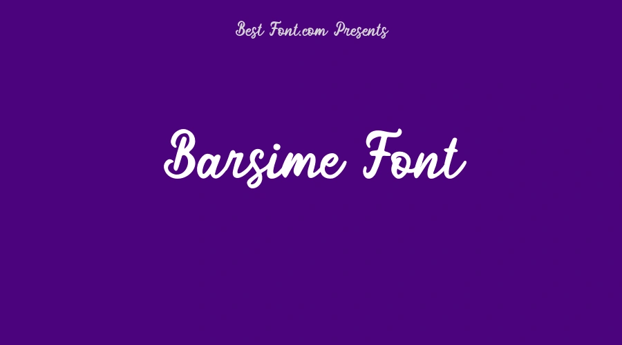 Barsime Font
