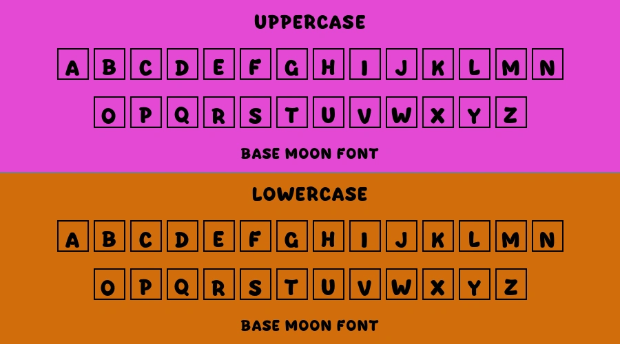 Base Moon Font Preview