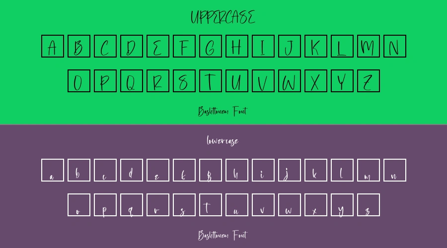 Bashttonem Font Preview