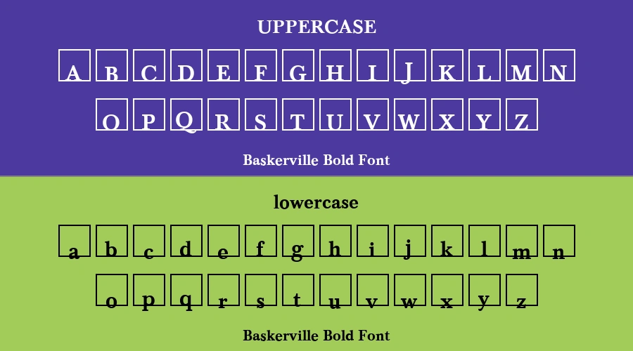 Baskerville Bold Font Preview