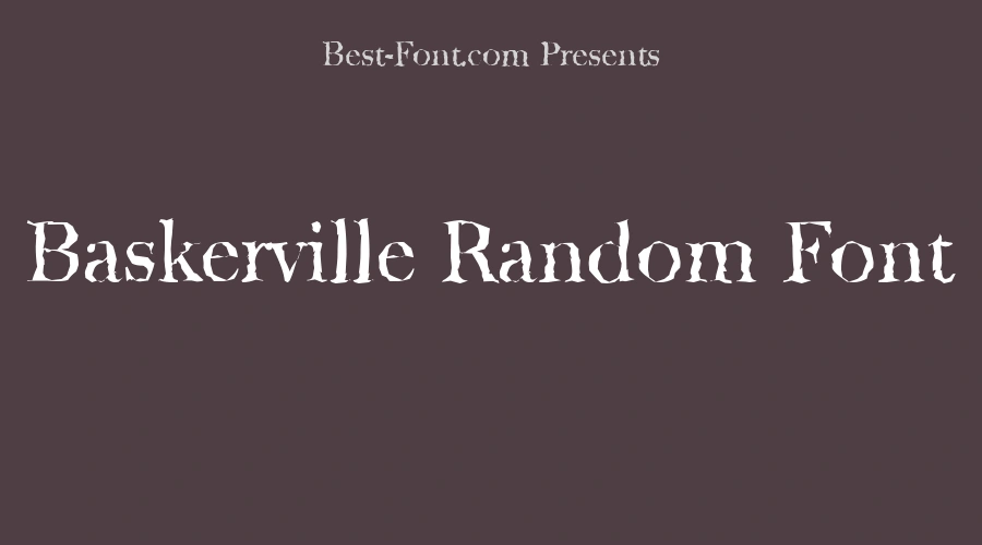 Baskerville Random Font