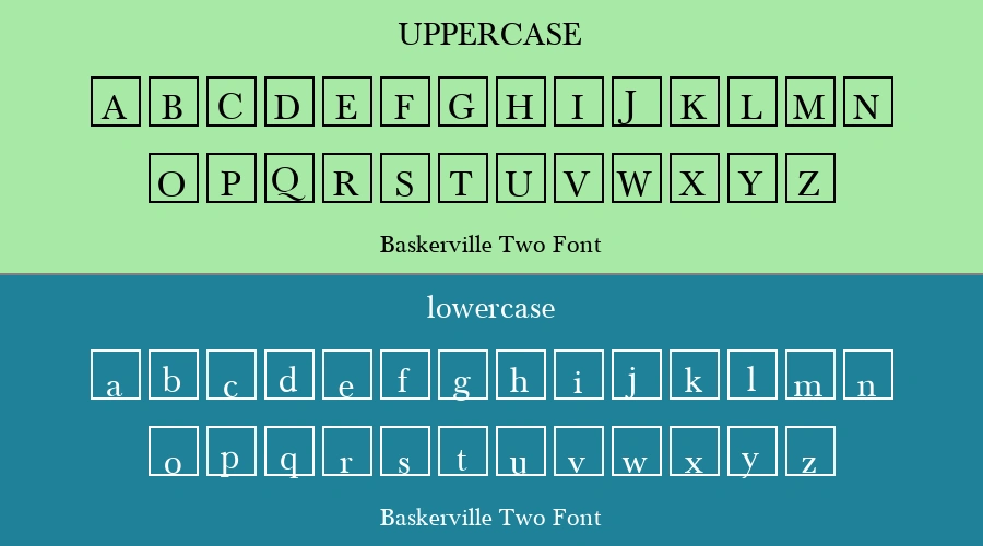 Baskerville Two Font Preview