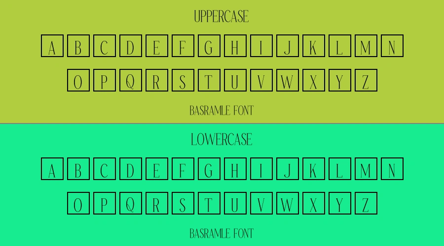 Basramle Font Preview