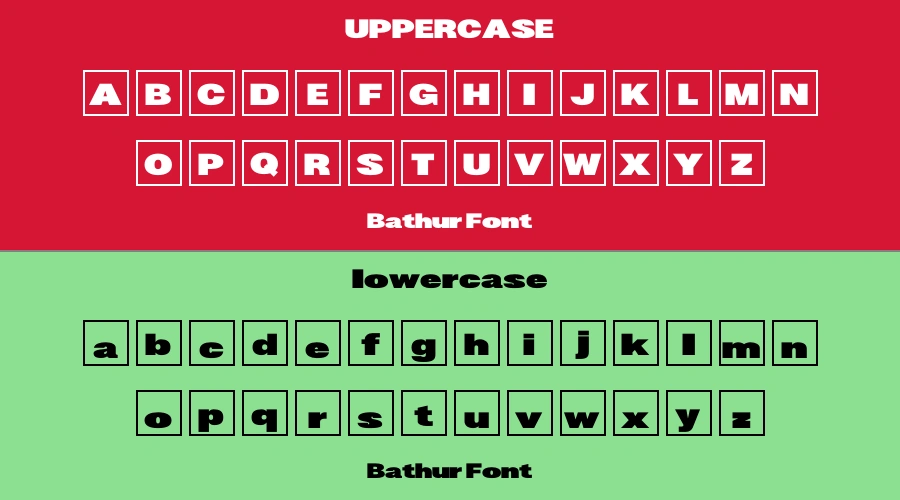 Bathur Font Preview