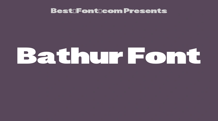 Bathur Font