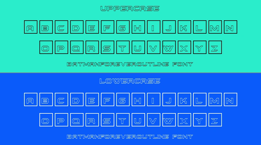 Batmanforeveroutline Font Preview