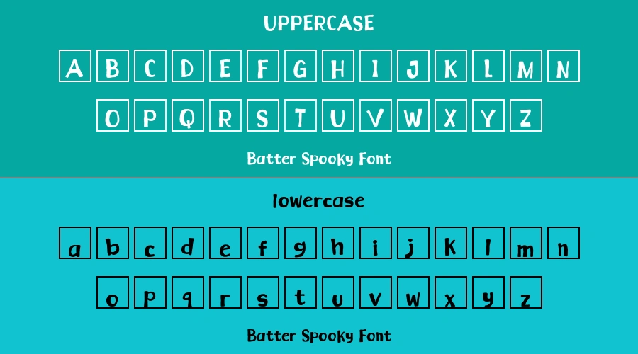Batter Spooky Font Preview