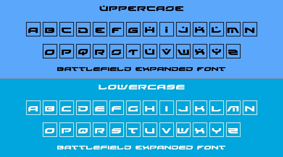 Battlefield Expanded Font Preview