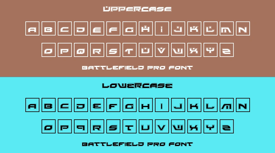Battlefield Pro Font Preview