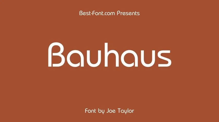 Bauhaus Font