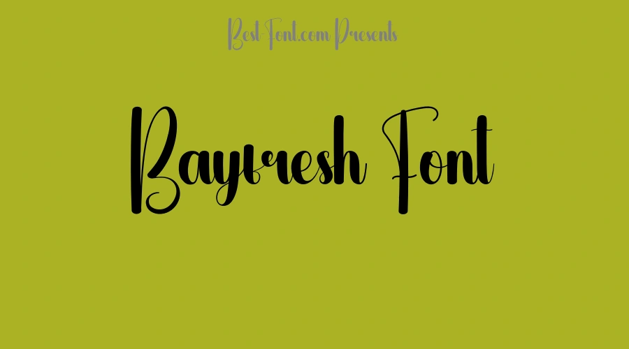Bayfresh Font