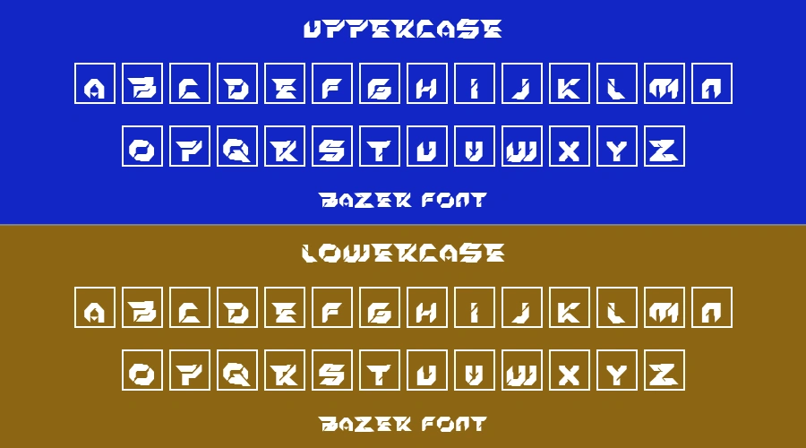Bazer Font Preview