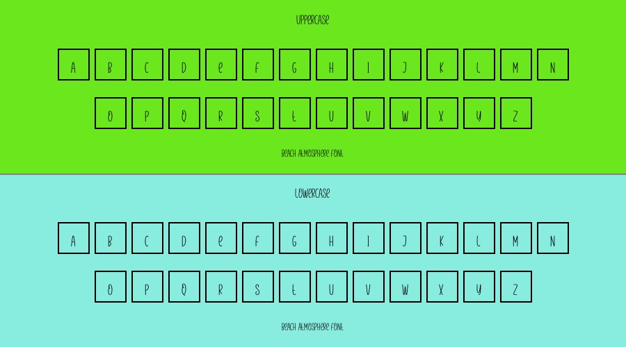 Beach Atmosphere Font Preview