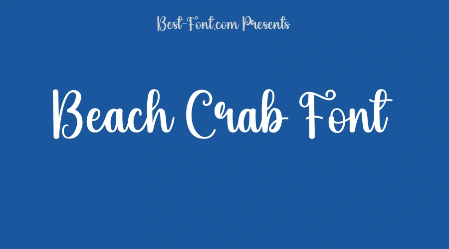 Beach Crab Font