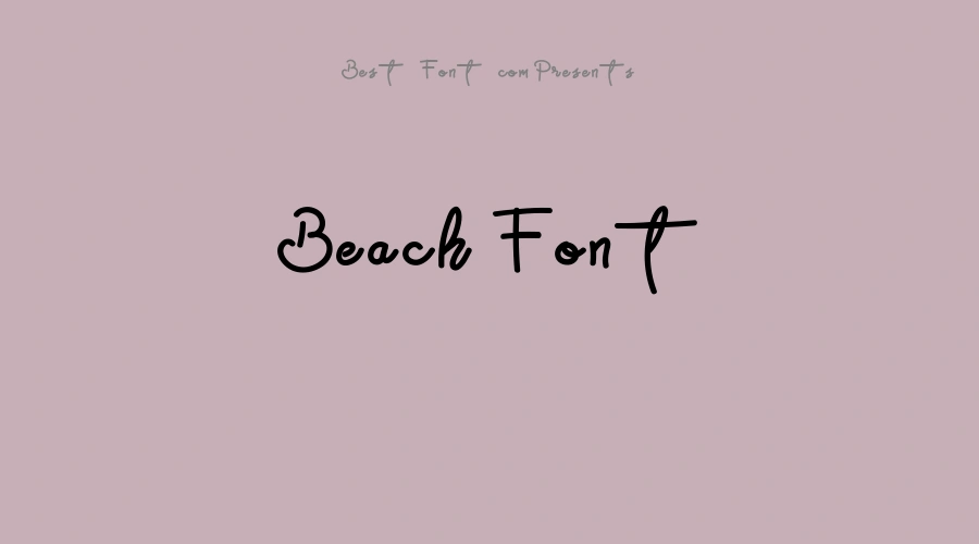 Beach Font