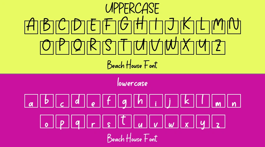 Beach House Font Preview