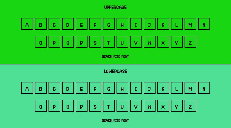 Beach Kite Font Preview