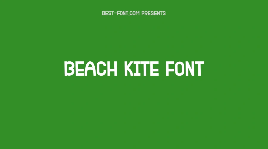 Beach Kite Font