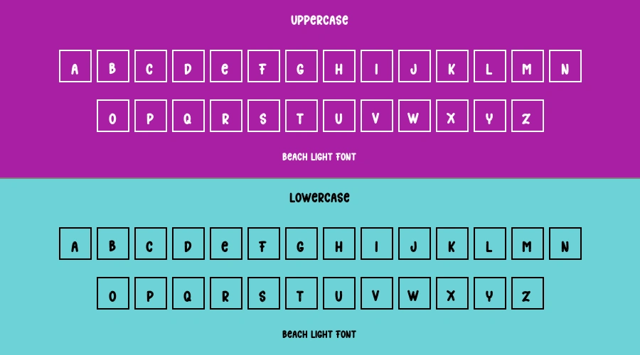 Beach Light Font Preview