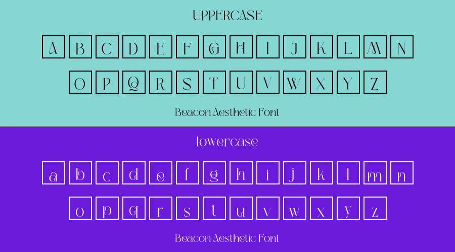 Beacon Aesthetic Font Preview
