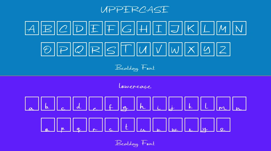 Beatday Font Preview