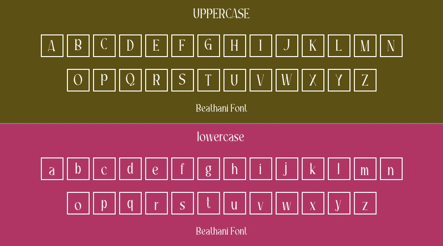 Beathani Font Preview