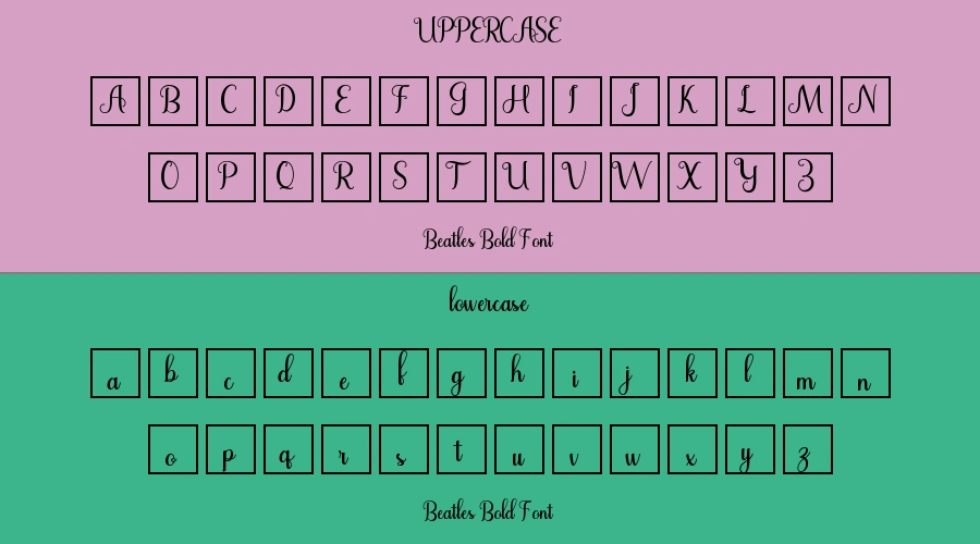 Beatles Bold Font Preview