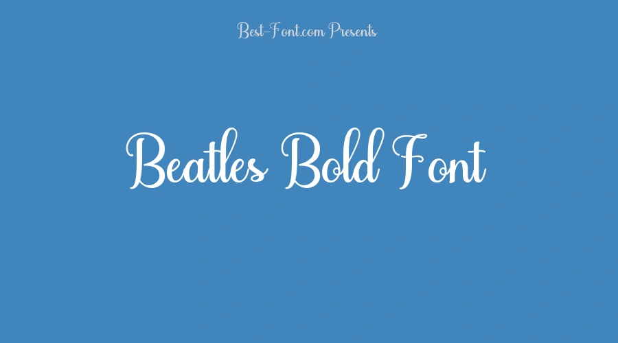 Beatles Bold Font