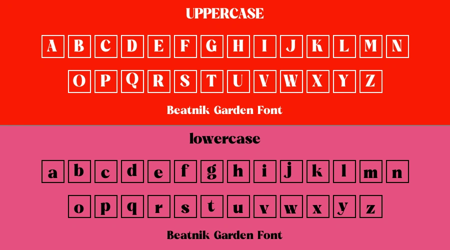 Beatnik Garden Font Preview