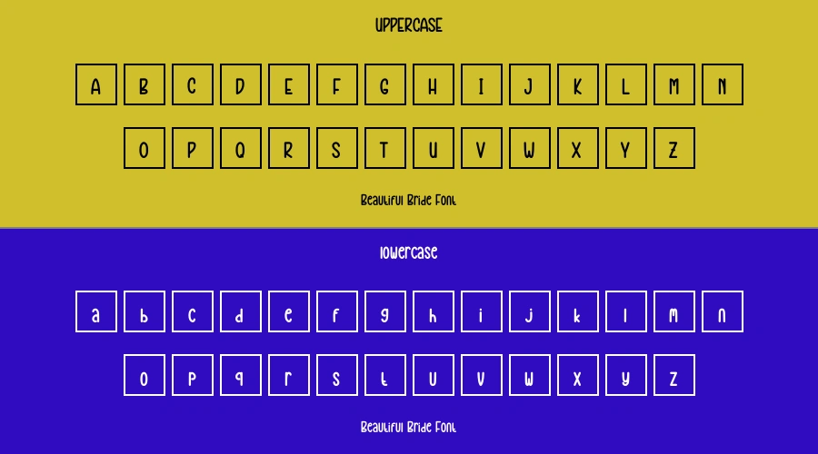 Beautiful Bride Font Preview