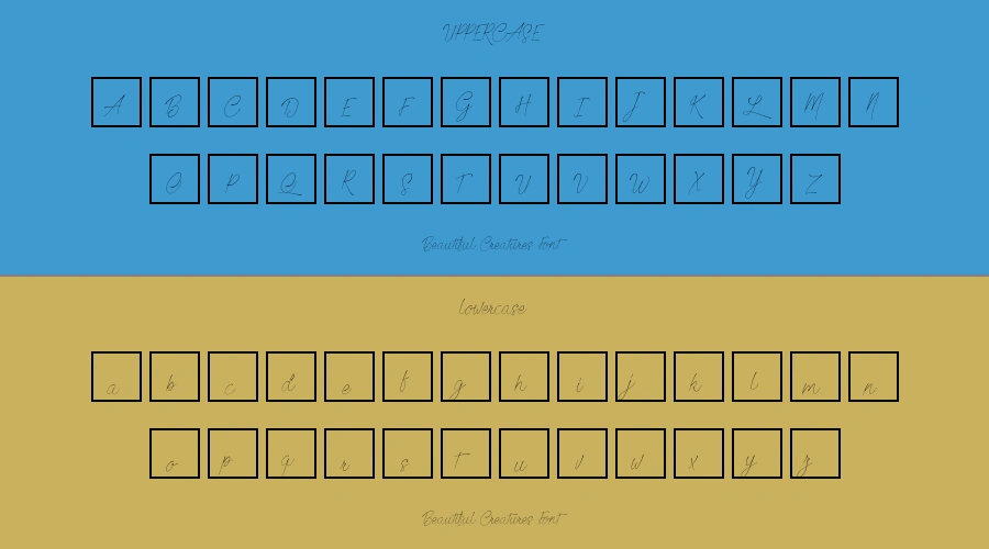 Beautiful Creatures Font Preview