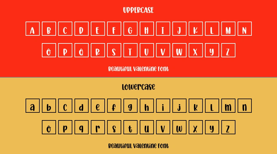 Beautiful Valentine Font Preview