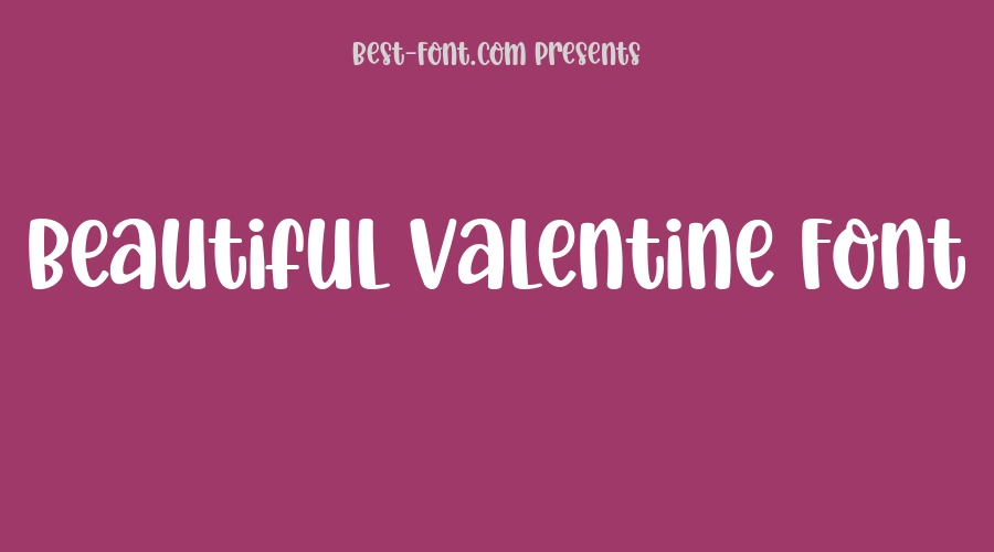 Beautiful Valentine Font